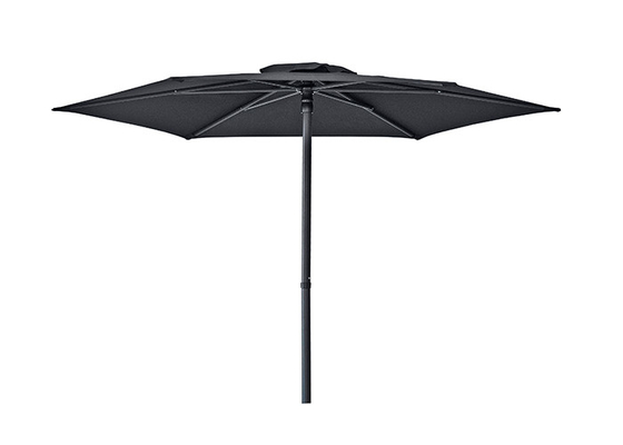 Guarda-chuva exterior retangular do parasol do ODM Sun do OEM com 6 Rib Straight Pole