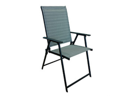 O pátio dobrável exterior multifuncional de Textilene da cadeira ajustou a tecelagem do alto densidade