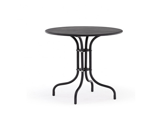 Mobília exterior espertamente projetada da mesa redonda da tabela do aço carbono