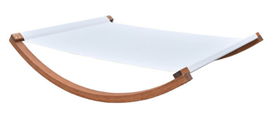 abanador de suspensão exterior do arco da madeira maciça da pausa para o almoço da rede da cadeira da tela de 2x2 Textilene