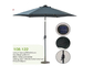 Parasol exterior leve conduzido de Sun, proteção uv do guarda-chuva de aço do pátio do poliéster