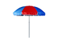 Guarda-chuva de praia exterior de aço do parasol do guarda-chuva de Polo Sun com reforços da fibra de vidro