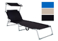 Vadio de reclinação de dobramento exterior de Chaise Lounge Chair Pool Lawn do pátio de Sun da praia de BSCI