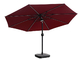 guarda-chuva de 300x245cm 8 Rib Straight Pole Parasol Garden com sistema de colunas de Bluetooth
