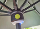 guarda-chuva de 300x245cm 8 Rib Straight Pole Parasol Garden com sistema de colunas de Bluetooth
