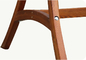 madeira maciça curvada cadeira de suspensão do balcão exterior da altura de 185cm